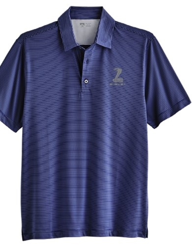 Shelby Jersey Stripe Polo - Navy