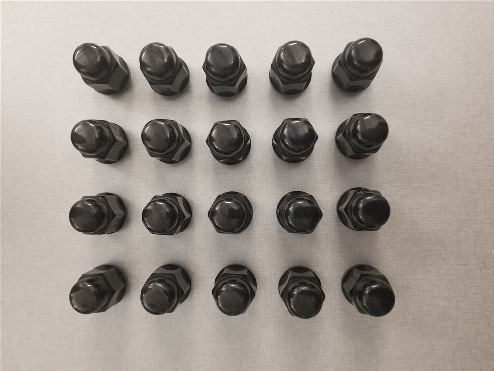 2015+ Mustang wheel Lug Nuts (Black) - Set of 20