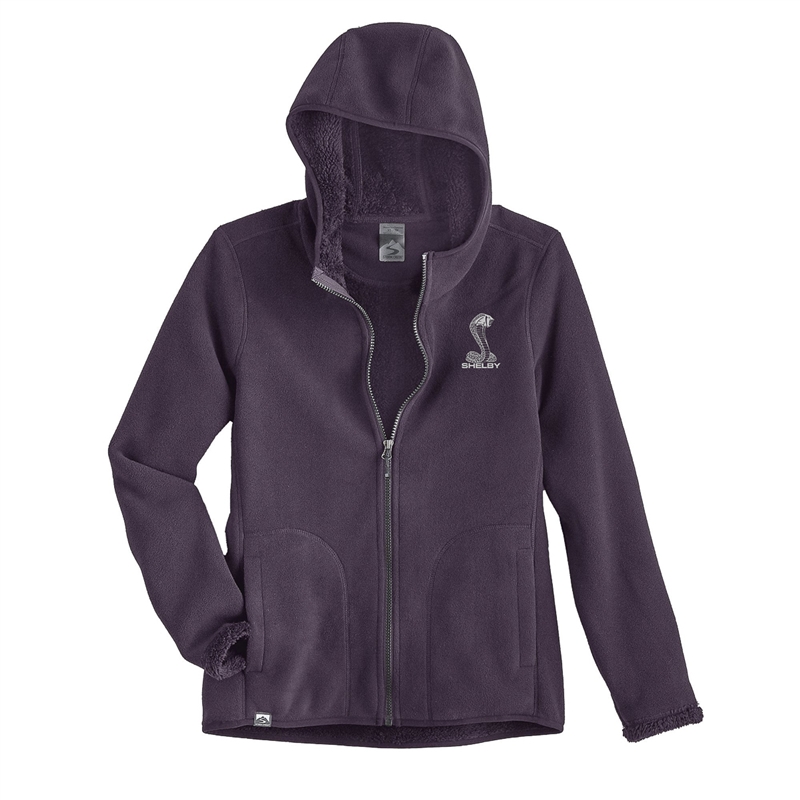 Shelby Ladies Fleece Full-Zip Hoody - Purple