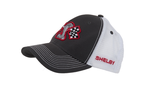 Racing Flags Grey Mesh Back Hat