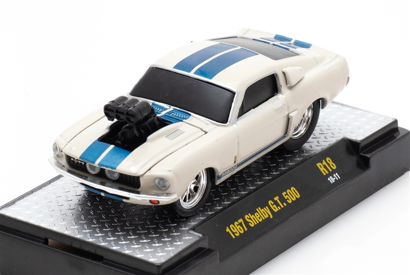 1:64 1967 White Shelby GT500 Diecast