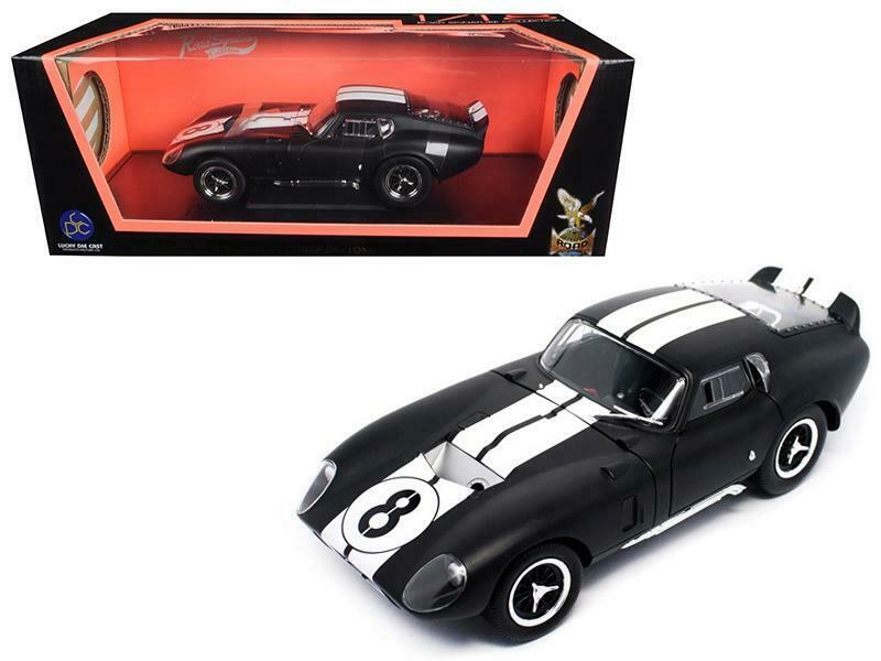 1:18 1965 Matte Black Shelby Cobra Daytona Coupe #8 Diecast