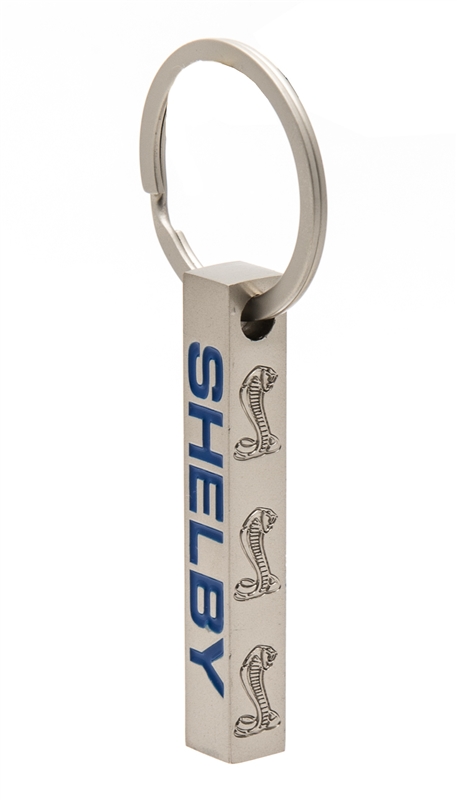 Shelby 3-Sided Silver Bar Keychain – Shelby Garage