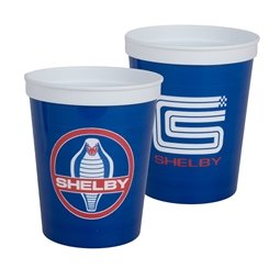 Shelby 16 Oz Stadium Cups 5-pack - Blue/White