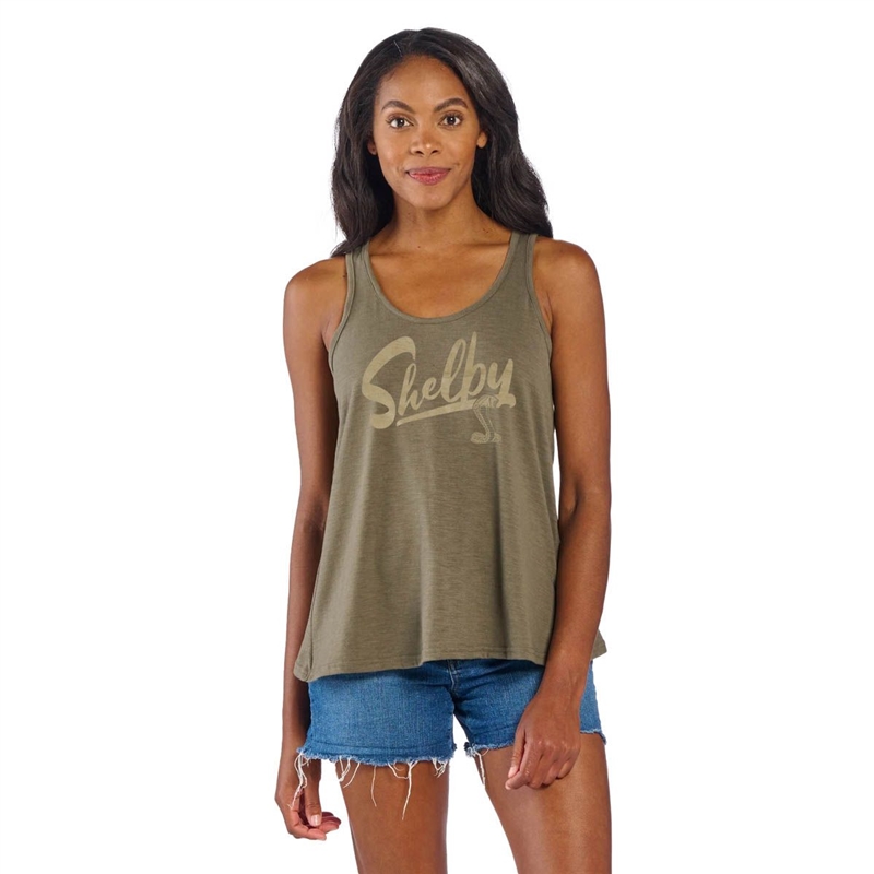 Shelby Women's Charm Olive Tank