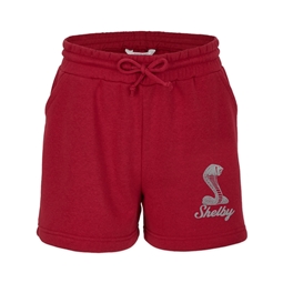 Shelby Ladies Fleece Shorts - Red