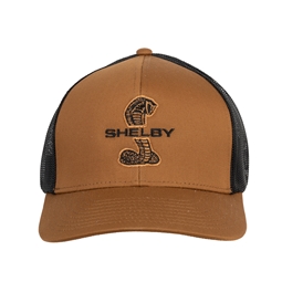 Shelby Tiff Poly/Cotton Mesh Hat - Caramel/Black