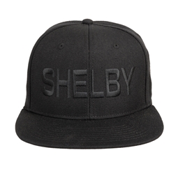 Shelby Tonal Black Flat Bill Hat