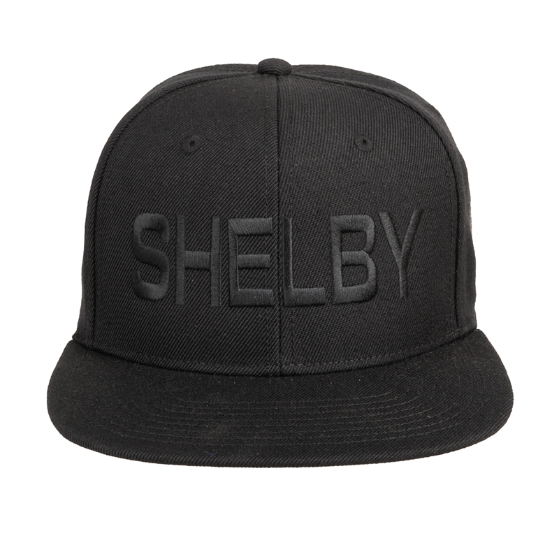 Shelby Tonal Black Flat Bill Hat