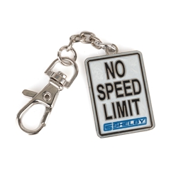Shelby No Speed Limit Keychain - White