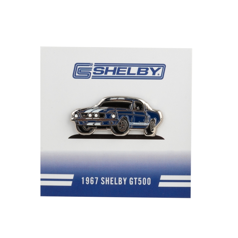 1967 Shelby GT500 Lapel Pin - Blue / White Stripes