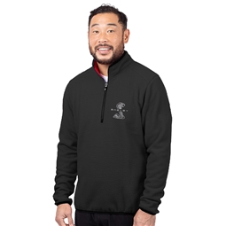 Shelby Quarter Zip Fleece - Black/Red