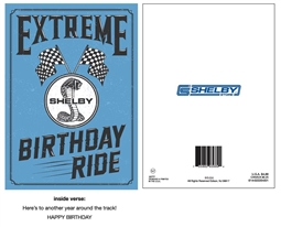 5 x 7" Extreme Birthday Ride Shelby Greeting Card