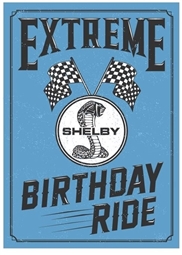 5 x 7" Extreme Birthday Ride Shelby Greeting Card