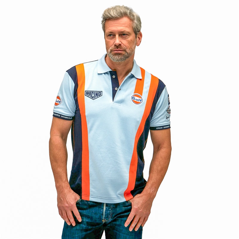 Gulf Racing Team Polo - Gulf Blue