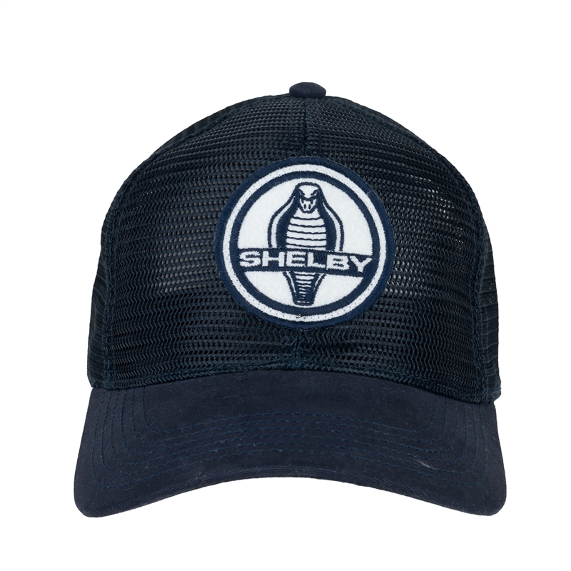 Shelby Felt Patch Mesh Hat - Navy