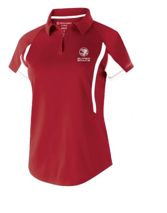 2024 SUPER SNAKE  LADIES POLO - RED/WHITE