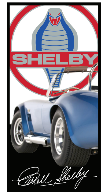 4x2 Shelby Cobra Vinyl Banner