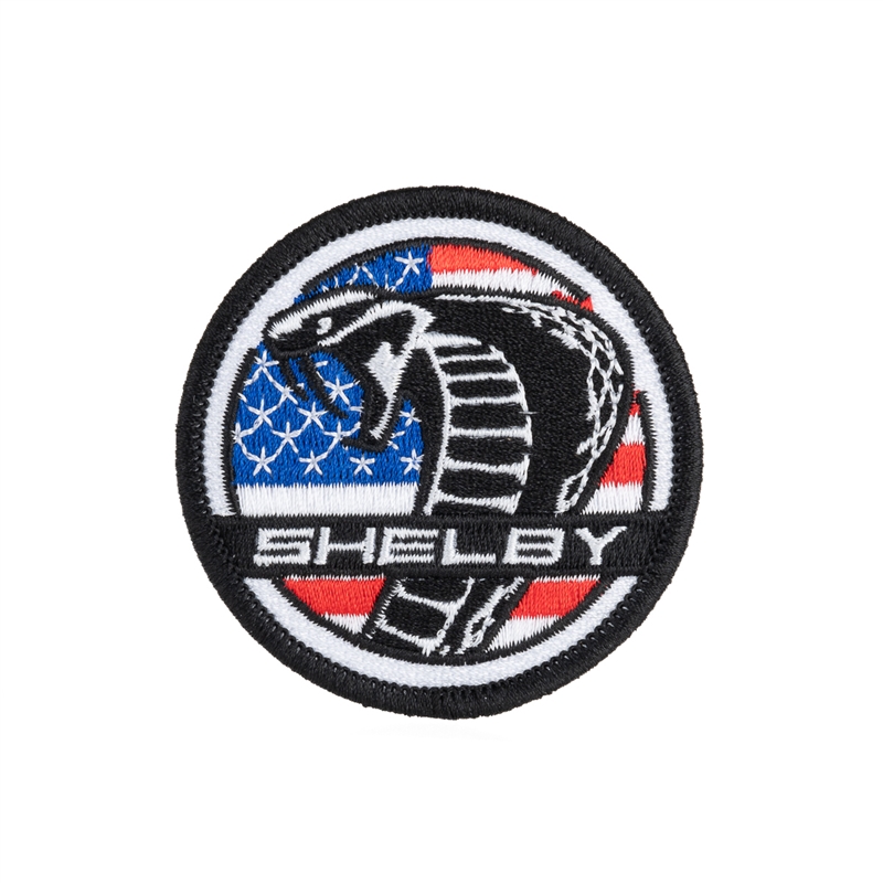 Shelby Super Snake Round Patch - American Flag