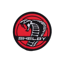 Shelby Super Snake Round Patch - Red