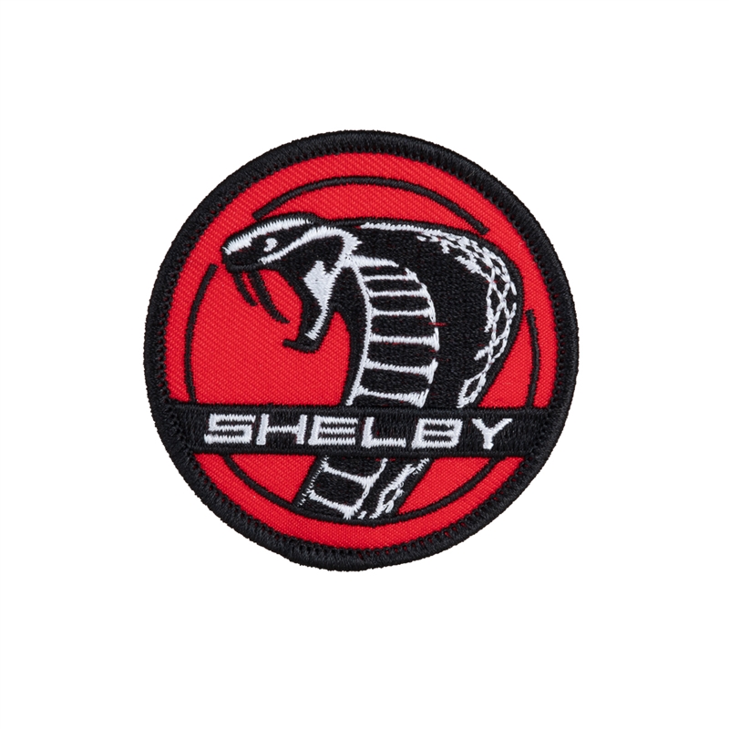 Shelby Super Snake Round Patch - Red