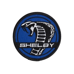 Shelby Super Snake Round Patch - Blue