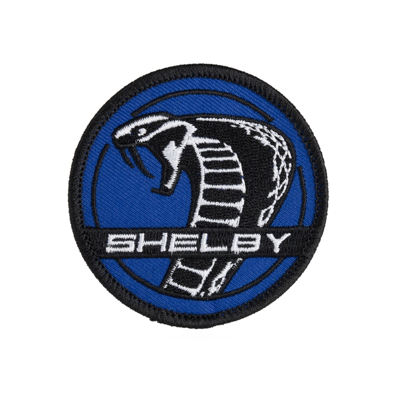 Shelby Super Snake Round Patch - Blue