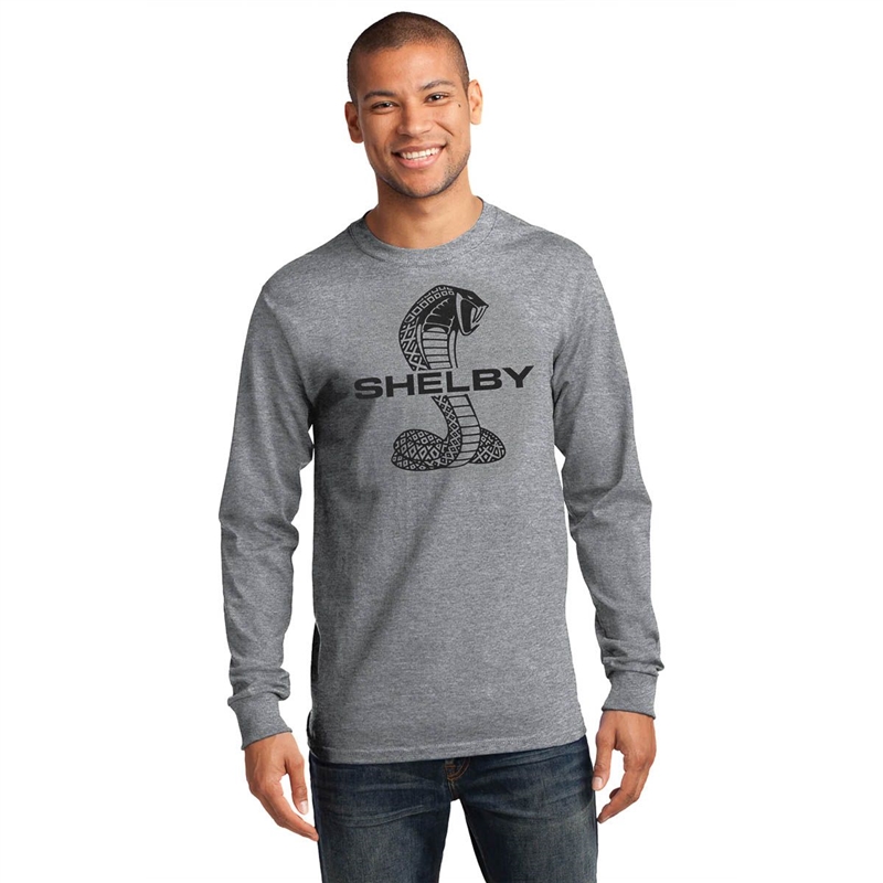 Shelby Sportiqe Long Sleeve Comfy T shirt  - Heather Grey