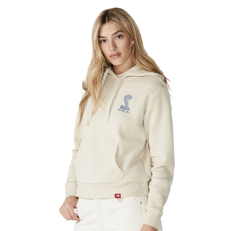 Ladies Fleece Sportiqe Pullover Hoody - Bone