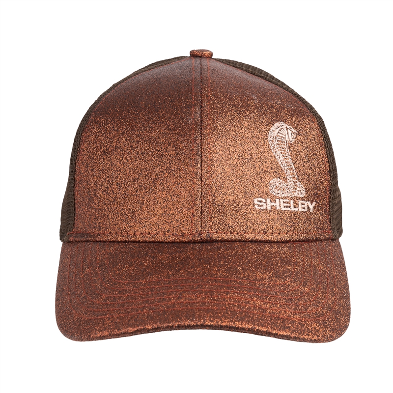 Shelby Ladies Glitter Mesh Hat - Copper