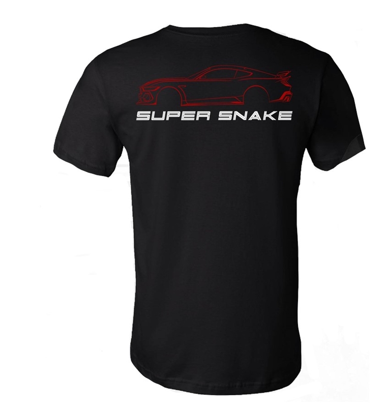 Shelby 2024 Super Snake Silhouette Tee - Black