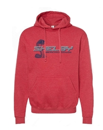 Shelby American Fleece Hoody - Heather Red