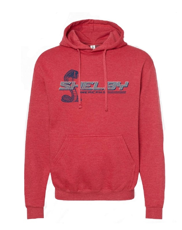 Shelby American Fleece Hoody - Heather Red