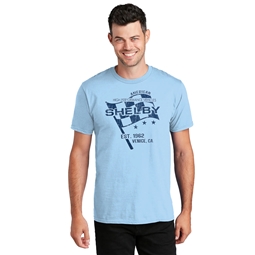 Shelby Race Flag Venice Tee - Light Blue