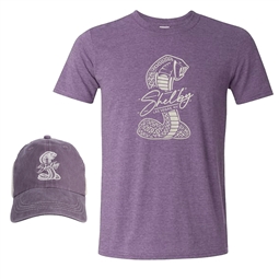 Shelby Ladies Hat & Tee Combo - Wine/Khaki