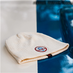 Shelby Guardsman White Knit Beanie