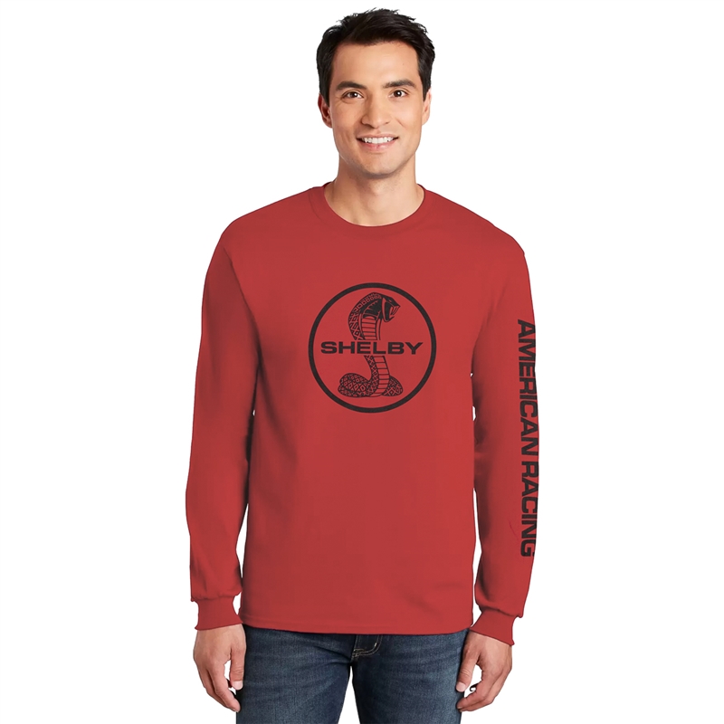 Shelby Racing Long Sleeve Tee- Chili