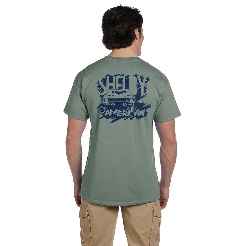 Shelby American Stencil Tee - Sage