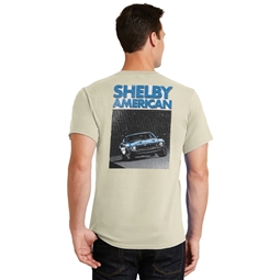 Shelby American Pinstripe Tee - Natural