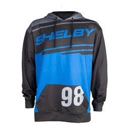 Shelby Velocity Sublimated Pullover Hoody - Grey/Black/Blue