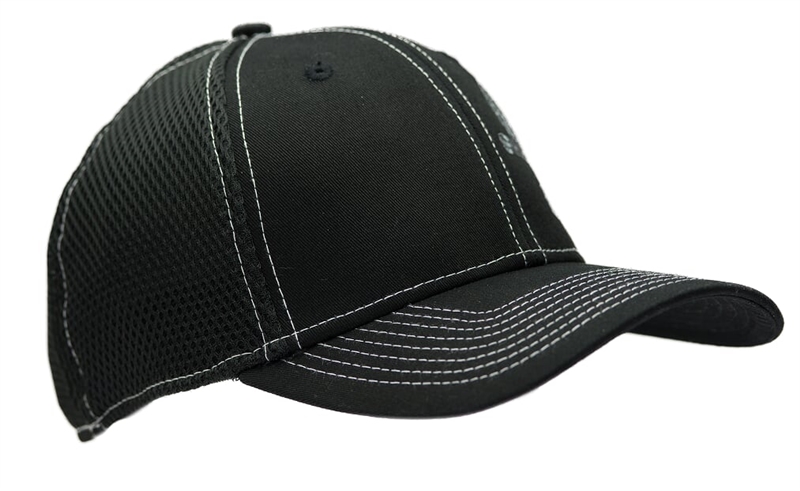 Super Snake New Era Black Hat with White Stitching