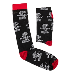 Shelby Snake Sublimated Tall Socks - Red & Black