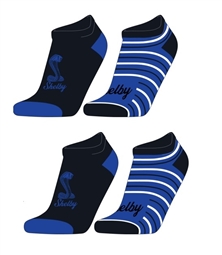 Shelby Ladies Sublimated Low-Cut Socks - 2 Pair