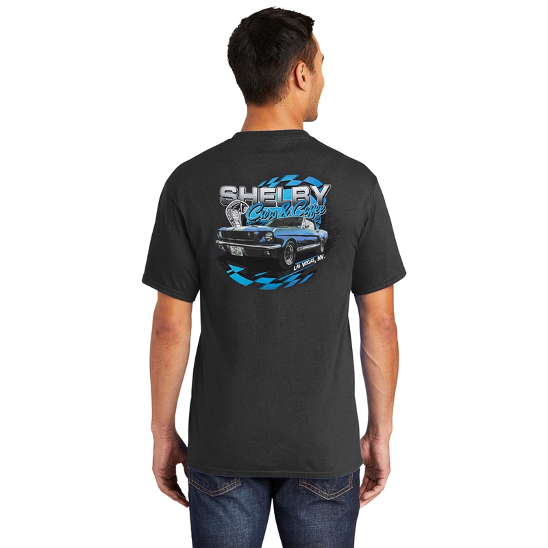 Shelby Cars & Coffee Tee- Heather Charcoal