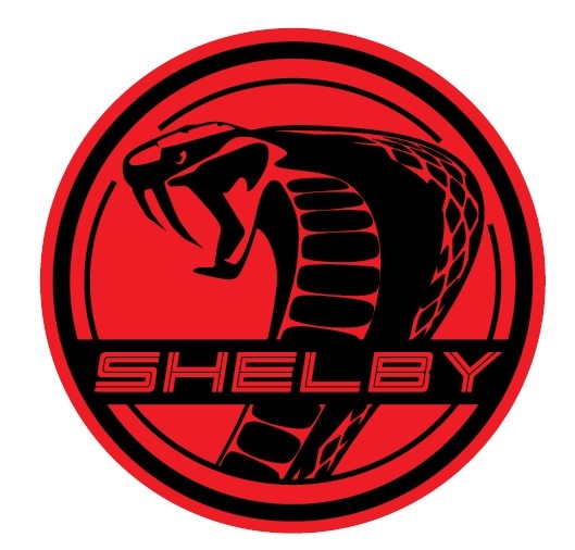 Shelby Super Snake Magnet - Black/Red