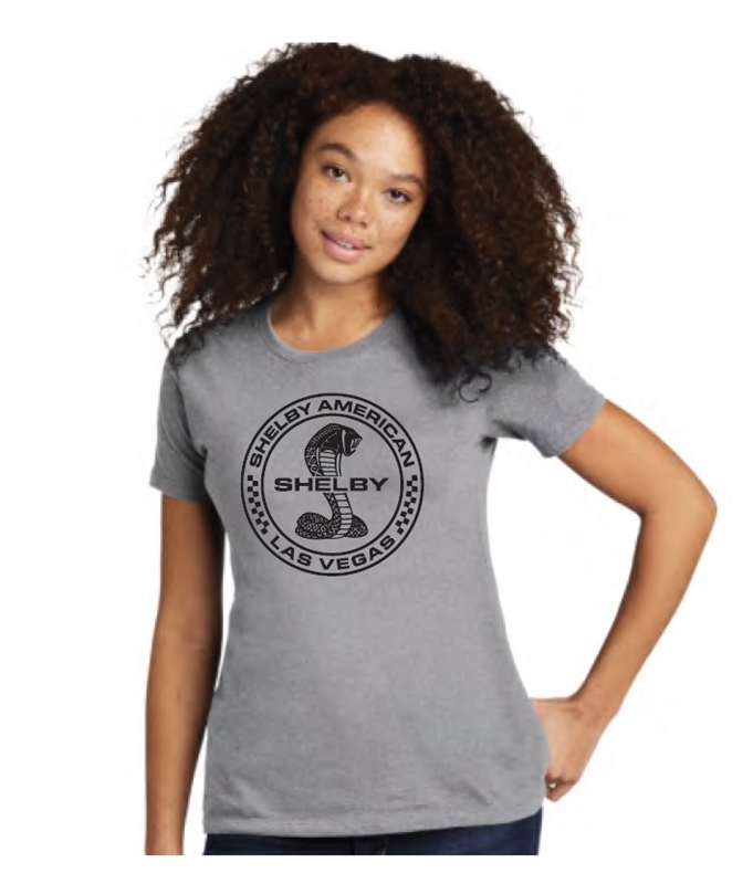 Ladies Las Vegas Bling Tee - Grey