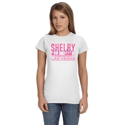 Shelby Ladies LV Cityscape Tee - White