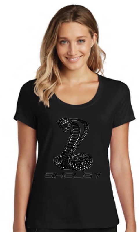 Shelby Ladies Extreme Logo Tee- Black