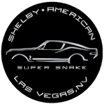Super Snake Car Silhouette Metal Sign