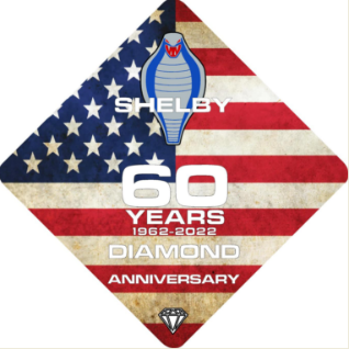 Shelby 60th Anniversary Diamond Metal Sign